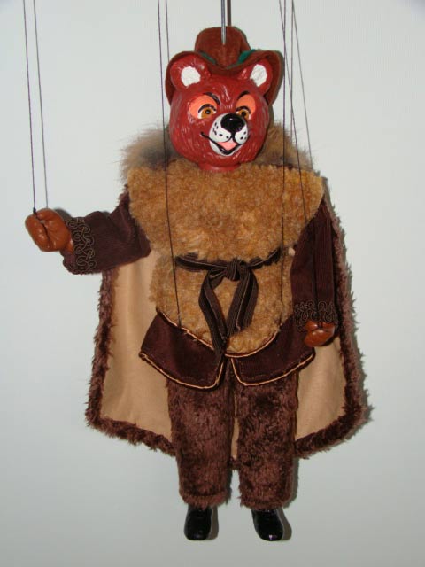 Braunb�r , marionette puppe   