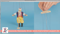 Wie die Wie die Marionette zu verwalten, holz 20cm