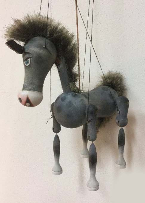 Pferd Holzmarionette aus marionetten-puppen.de
