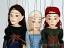 Elfenschwestern-marionetten-Arwen ✓ Galadriel ✓ Tauriel-rk119e|marionetten-puppen.de|Galerie-der-Tschechischen-Marionetten