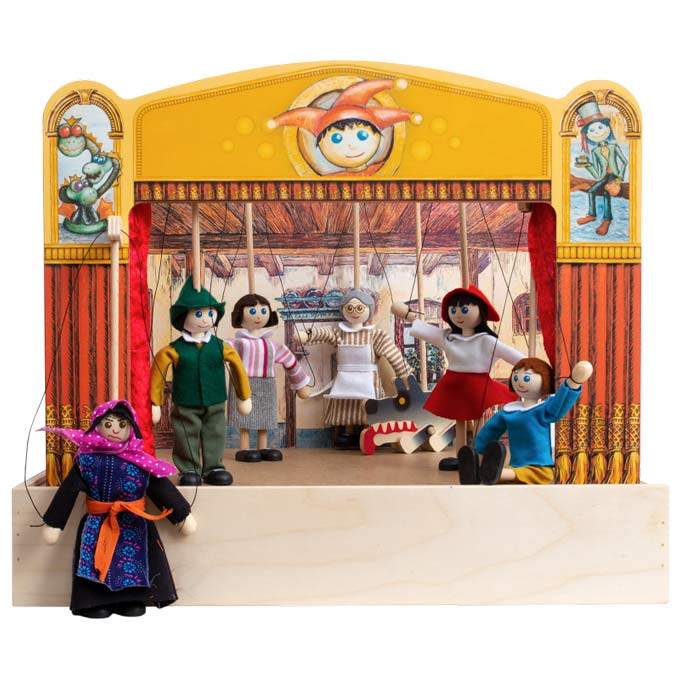 Figuren-Auswahl HCM Marionette aus Holz Kasperletheater 