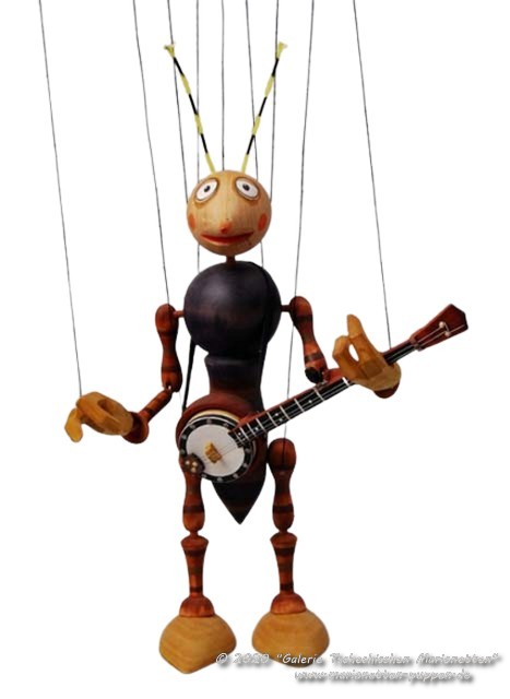 Banjo musikant marionette   