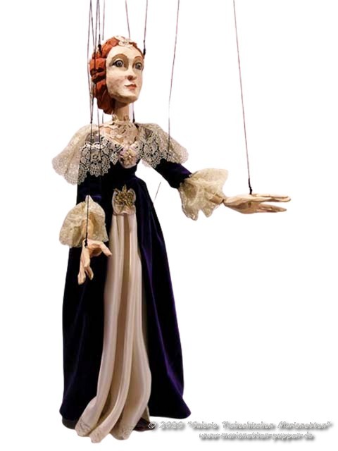 Dame Barockstil Holz marionette