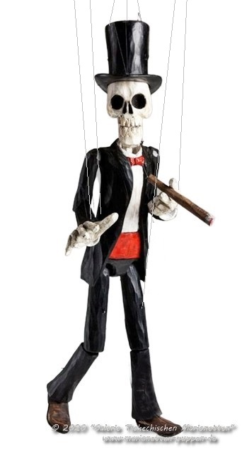 Dandy marionette aus holz