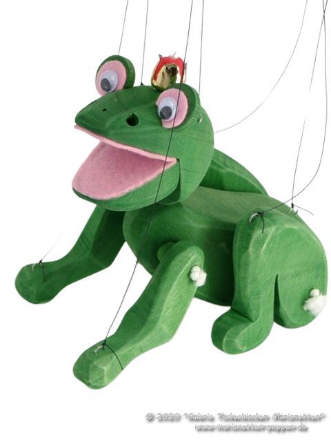 Die Froschprinzessin Holzmarionette