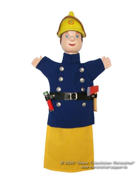 Der Feuerwehrmann handpuppe