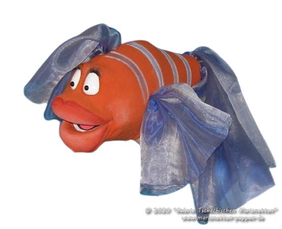 Fisch marionette Bauchredners 
