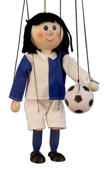 Fußballspieler Holzmarionette