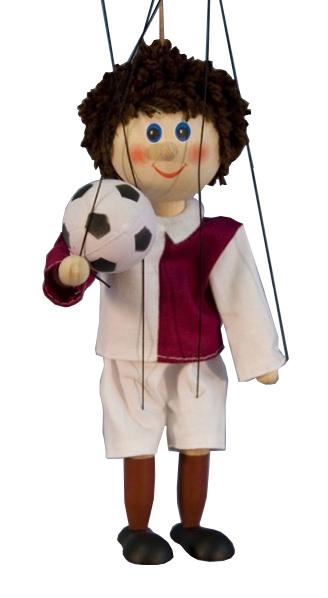 Fußballspieler Holzmarionette