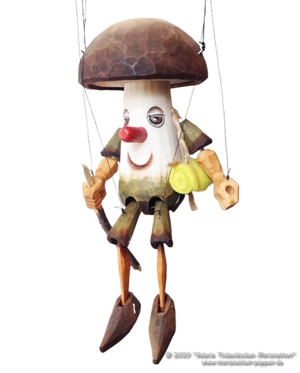 Gemeiner Steinpilz holzmarionette