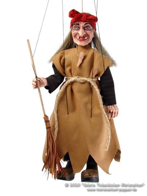 Hexe Baba Jaga marionette 