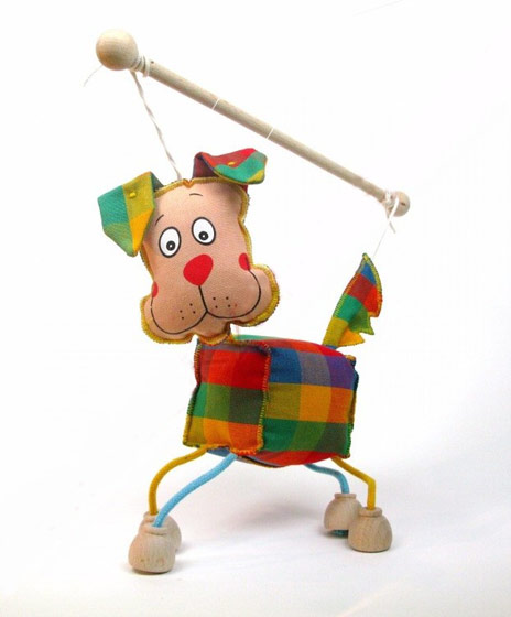 Hund , marionette puppe Hund , marionette puppe