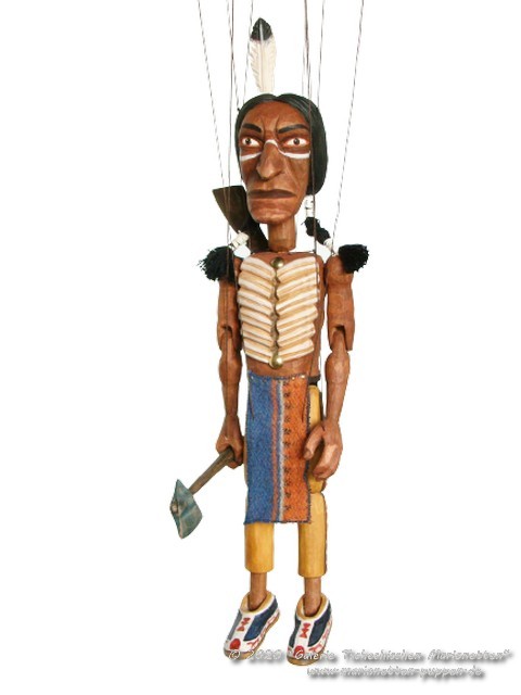 Indianer Holz marionette