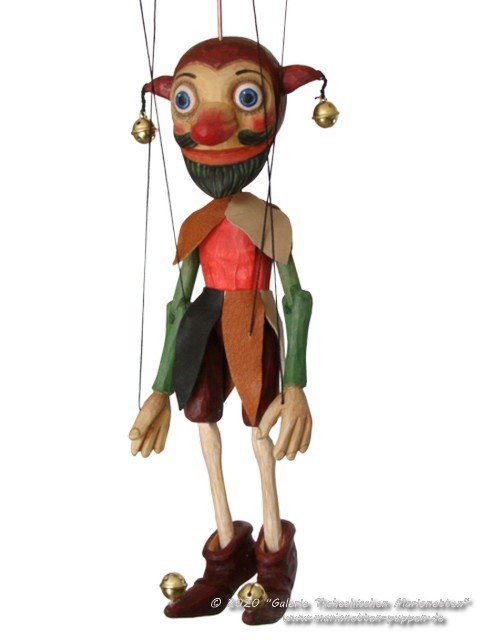 Joker Narr Hofnarr Holzmarionette   