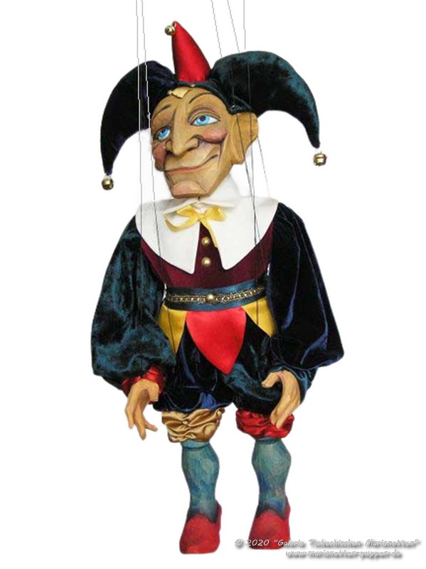 Hofnarr Holzmarionette 