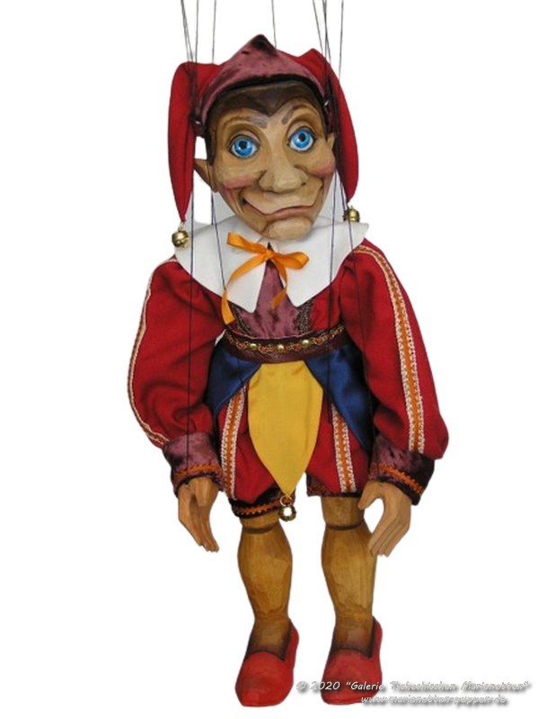 Hofnarr Holzmarionette    