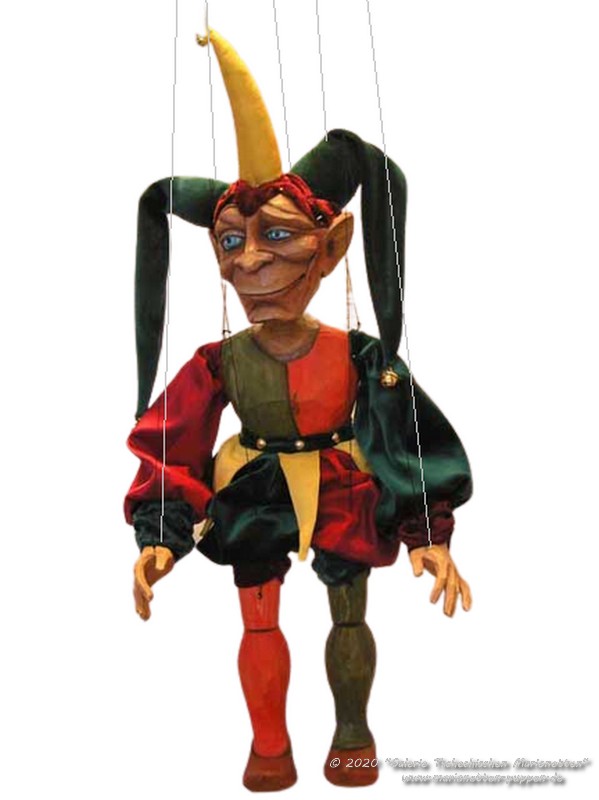 Hofnarr Holzmarionette    