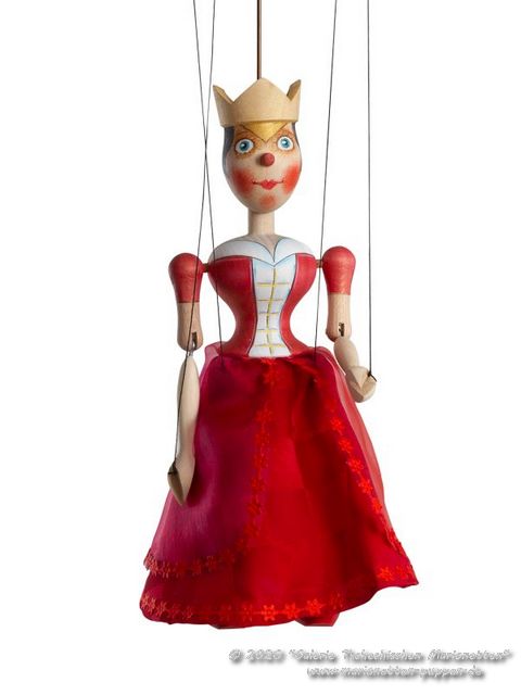 Königin Holzmarionette 