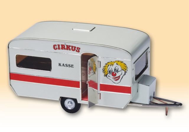 Zirkus-Wohnwagen blechspielware 