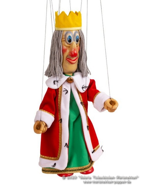 König Holzmarionette   