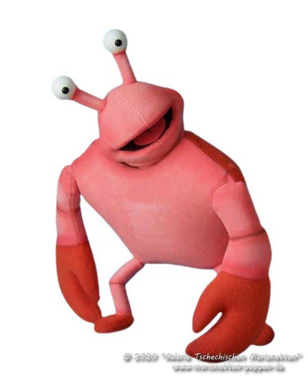 Krabbe marionette Bauchredners    