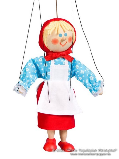 Rotkäppchen Holzmarionette    