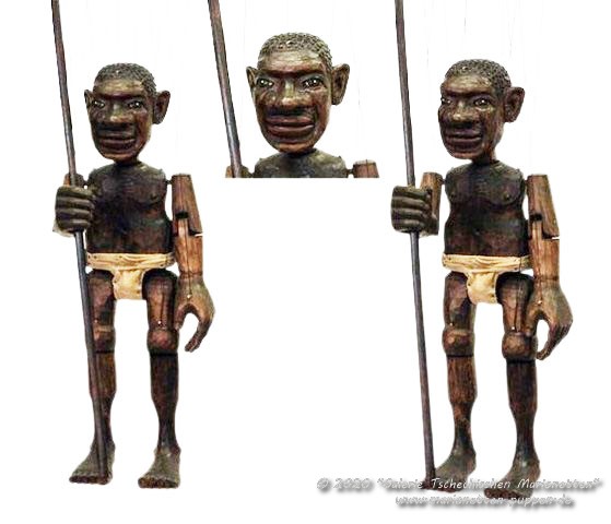 Papua Neger Holzmarionette