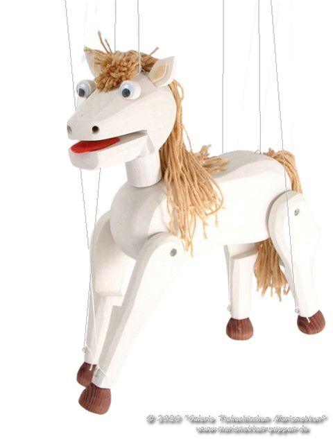 Pferd Holzmarionette