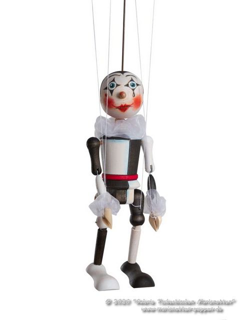 Pierrot Holzmarionette