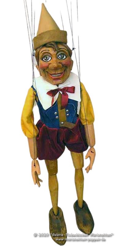 Pinocchio marionette aus Holz