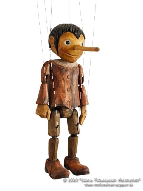 Pinocchio marionette aus Holz