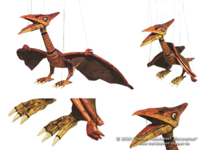 Pterodactyl Holz marionette