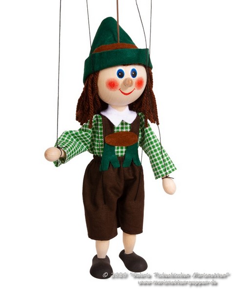 Tiroler Bauer Holzmarionette