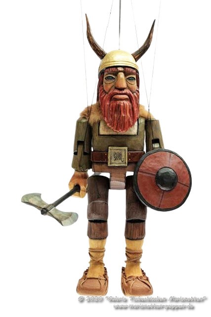 Viking Holzmarionette