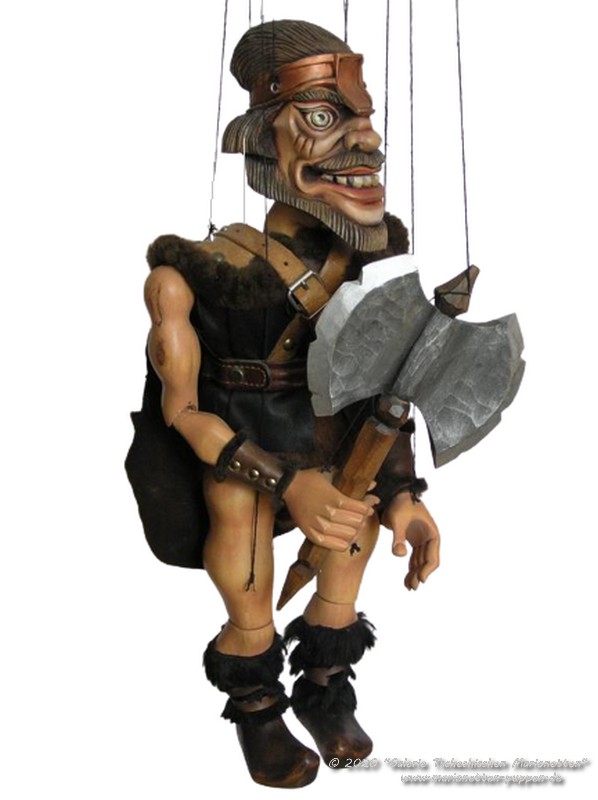 Wikinger Holzmarionette  