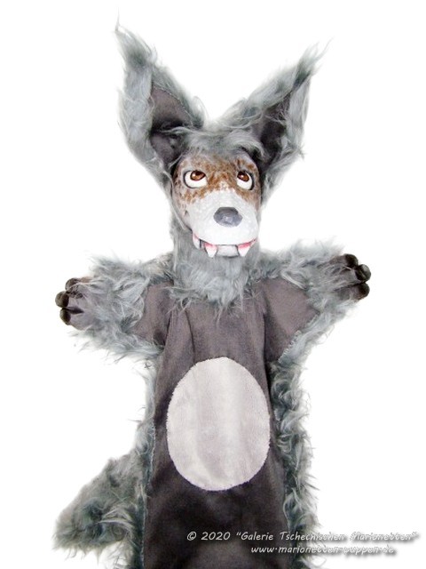 Wolf von Rotkäppchen Handpuppe