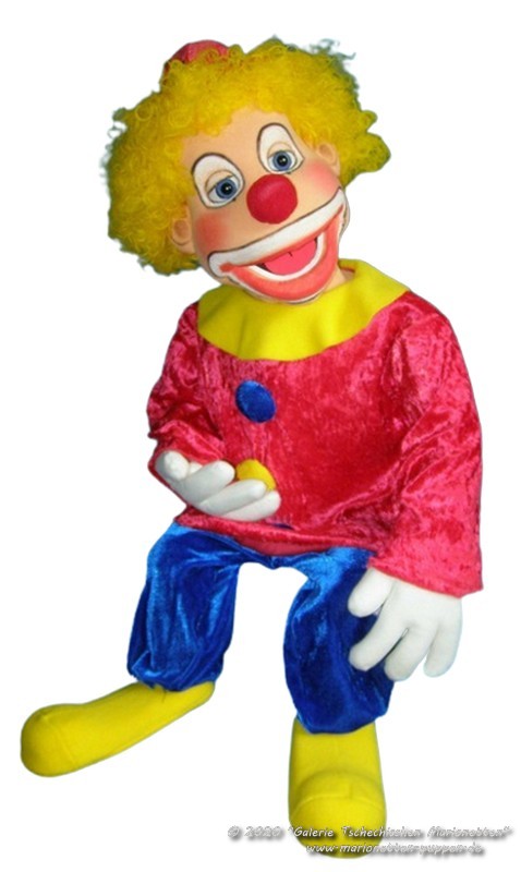Clown marionette Bauchredners