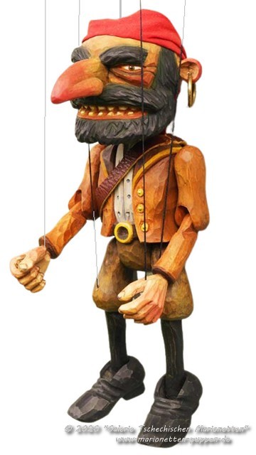 Der Pirat Holz marionette