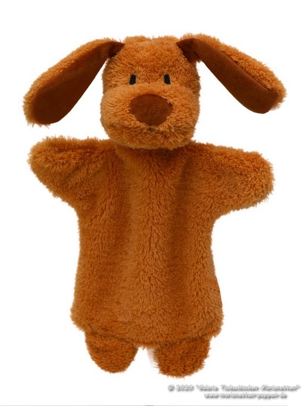 Hündchen Plüschtier Handpuppe