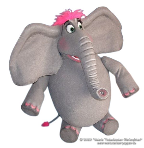 Elephant marionette Bauchredners