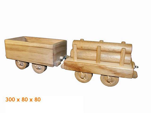 Fracht Wagen Holzspielzeug                  