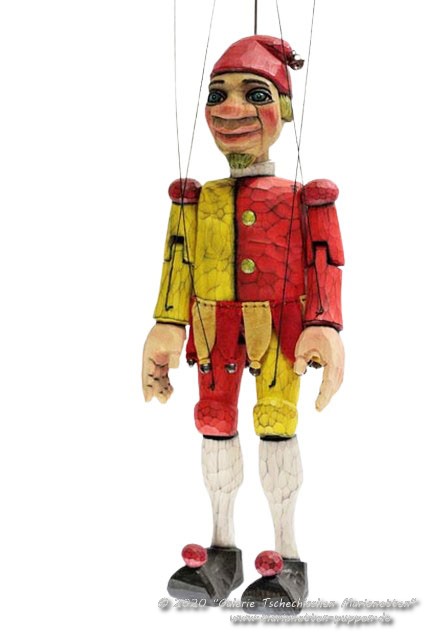 Narr Hofnarr Holz marionette  