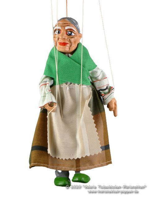 Kräuterfrau marionette