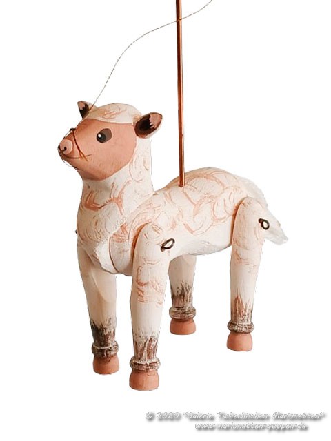 Schaf holz marionette