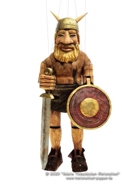 Viking Holzmarionette
