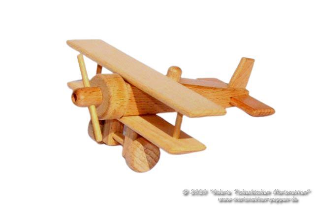 Zwei Plattforme Flugzeug Holzspielzeug 