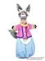 Wolf von Rotkäppchen Handpuppe