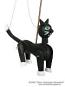 Kater Schwarz holz marionette