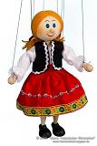 Bäuerin Holzmarionette