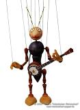 Banjo musikant marionette   
